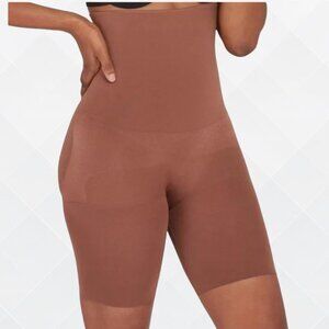 ASSETS by SPANX High-Waist Shaping Shorts – Size M | Chestnut Brown | NWT